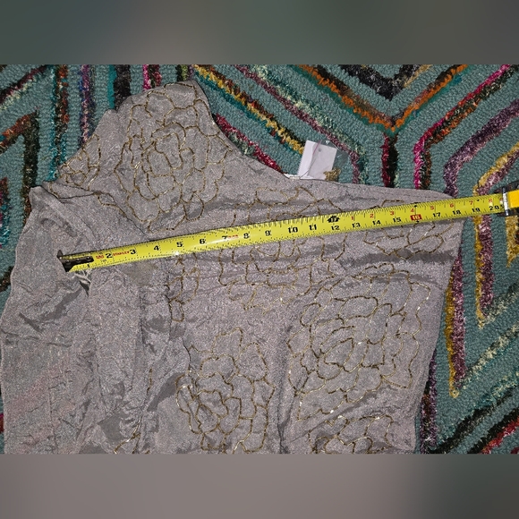 NWT Monique Leshman Size XS Elegant Gold and Cream One-Shoulder Dress - Picture 10 of 11